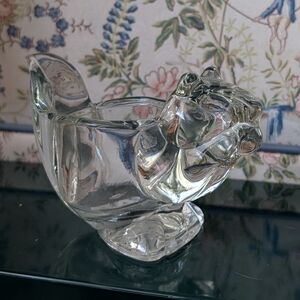 Avon Squirrel Glass Candle Holder